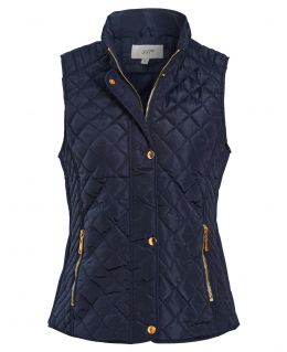 Quilted Bodywarmer Jacket, Black, Cream, Navy, UK Sizes 6 to 14