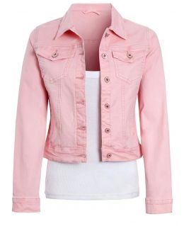 Twill Denim Jacket, Khaki, Pink, White, Stone, UK Sizes 6 to 14