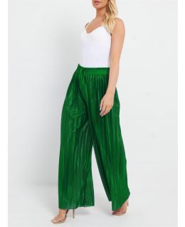 Plisse Palazzo Trousers, High Waisted Wide Leg, Free Size, 11 Colours
