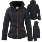 Puffer Jacket Womens Faux Fur Padded Coat Size 12 8 10 14 16 Quilted