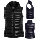 Womens Padded Gilet Bodywarmer Jacket, Black, Navy, Plus Sizes 18 to 24