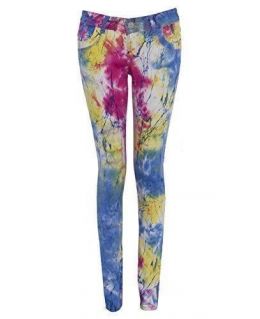 Bright Rainbow Splash Jeans