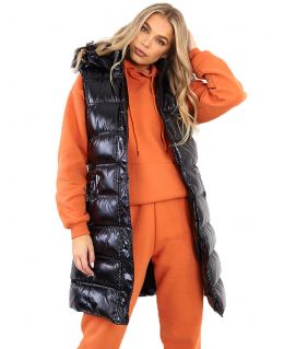 Wet Look Gilet Bodywarmer Jacket, UK Sizes 8 to 16