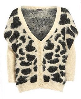 Tiger Print Chunky Cardigan