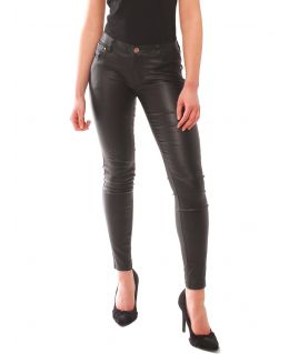 Womens Slim Fit PU Jeans, Wet Look, UK Sizes 6 to 14
