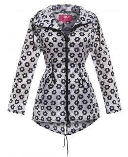 NEW RAIN MAC Ladies PARKA Shower Womens Festival RAINCOAT Size 10 12 14 16 20 22