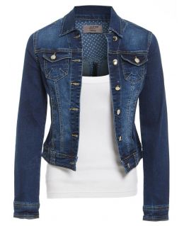 Womens Indigo Denim Stetch Jacket, UK Sizes 6 to 14