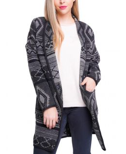 Aztec Wool Blend Coat 