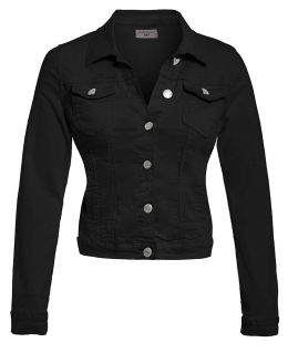  Classic Waist Stretch Denim Jacket 