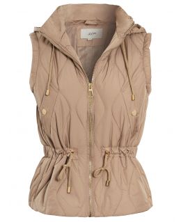 Womens Lightly Padded Gilet, Stone, Black, Khaki, UK Sizes 6 to 14