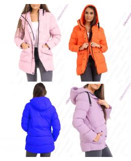 Womens Padded Coat Hooded Puffer Longline Parka Size 8 10 12 14 16