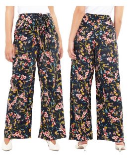 Floral Plazzo Trousers