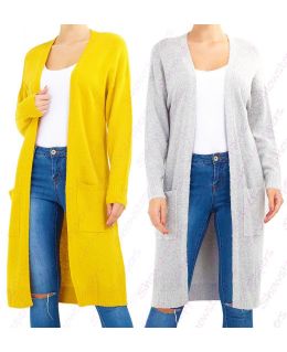  Knitted Longline Maxi Cardigan
