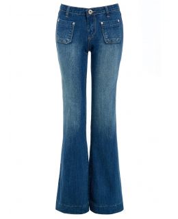 Womens Flared Denim Bootcut Jeans, UK Sizes 6 to 14