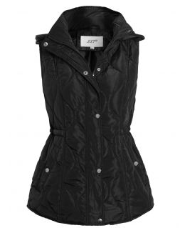 Quilted Sleeveless Waistcoat, Black, Grey, Navy, UK Sizes 10 to 22