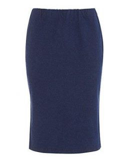  Indigo Denim Pencil Skirt  with Side Splits