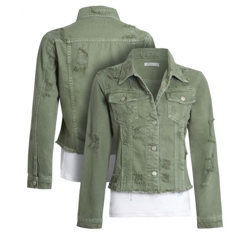 Womens Green Denim Coats  Jackets  Next Official Site