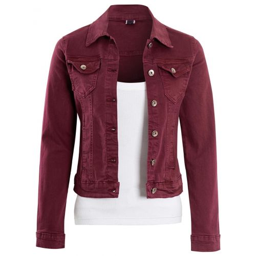 Distressed Button-Up Denim Jacket with Pockets – Fashion Bug Online-sgquangbinhtourist.com.vn