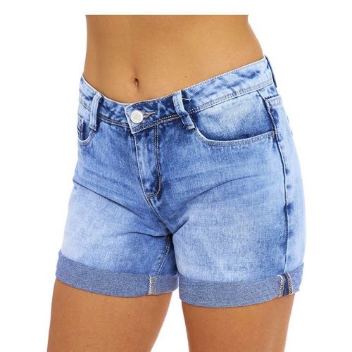 SS7 Women's Denim Turn Up Shorts, Sizes 