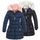 Girls Padded Parka Coat Faux Fur Fleece Lined Jacket Age 3 4 7 8 9 10 11 12 13