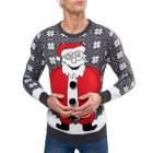 Christmas Knitted Funny Santa Jumper 