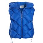 Quilted Sleeveless Padded Gilet with Hood, Black, Blue, UK sizes 8 to 14