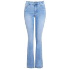Womens Slim Fit Blue Bootcut Jeans with High Waist, UK Sizes 8 to 18