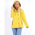 Waterproof Windproof Raincoat, Yellow, Navy, UK Sizes 8 to 16