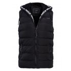 Boys Quilted Fur Lined Gilet, Black, Khaki, Ages 3 to 14 Years