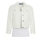 Girls Denim Jacket Classic, Off White, Ages 3 to 14 Years