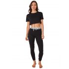 Cotton Pyjama Set, 2 Piece Nightwear, UK Size 8 to 14, Black