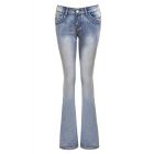  Slim Fit Ripped Bootcut Denim Jean
