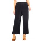  Black Plisse Trouser with Elasticated Waist