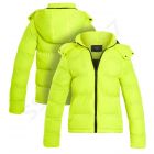 Womens Puffer Jacket, Neon Lime, Sizes 8 to 16