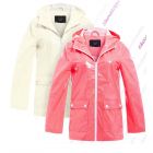 Womens Rain Mac Waterproof Neon Pink Glitter Raincoat Jacket Size 8 10 12 14 16