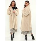 Womens Faux Tedddy Fur Longline Coat, Sizes 8 to 16