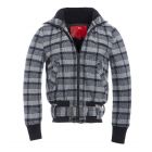  Fully Lined Checkered Wool Blend Jacket 