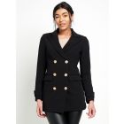 Tailored Blazer Jacket, Stone, Black, UK Sizes 8 to 16
